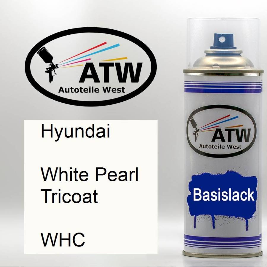 Hyundai, White Pearl Tricoat, WHC: 400ml Sprühdose, von ATW Autoteile West.